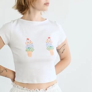 Lisa Says Gah Alex Tee in Ice Cream Cones